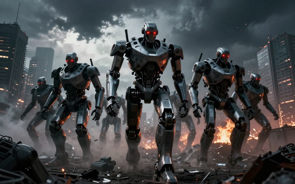 robot uprising cinematic depiction